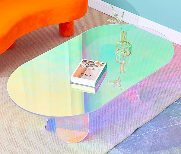 亞克(kè)力彩虹茶幾 星空无限传媒官网彩虹茶幾