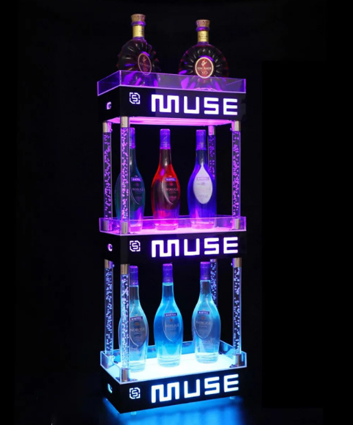 星空无限传媒官网發光酒架 亞克(kè)力發光酒架(jià)